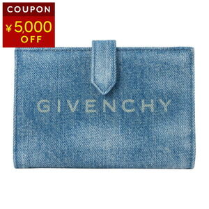 Givenchy GG Cut Bi fold Wallet Blue